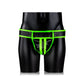 Gestreepte Jockstrap - M - Glow in the Dark Bondage Look - EroticToyzJocksOuch! by Shots