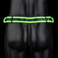 Gestreepte Jockstrap met Glow - in - the - Dark Effect - XL - EroticToyzJocksOuch! by Shots