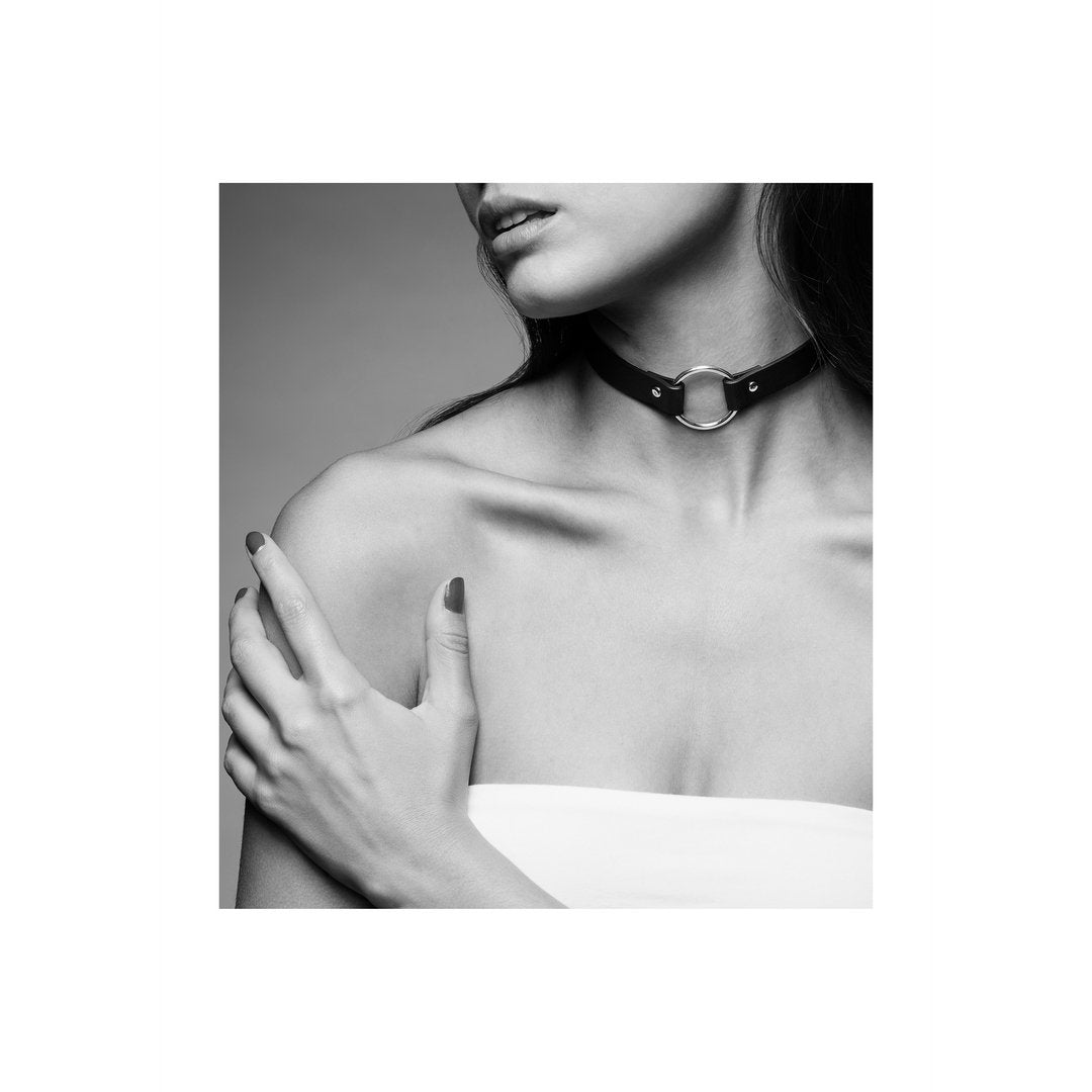 Gewaagde Vegan Leren Choker - BDSM Geïnspireerd Accessoire - EroticToyzRiem HalsbandenBijoux Indiscrets