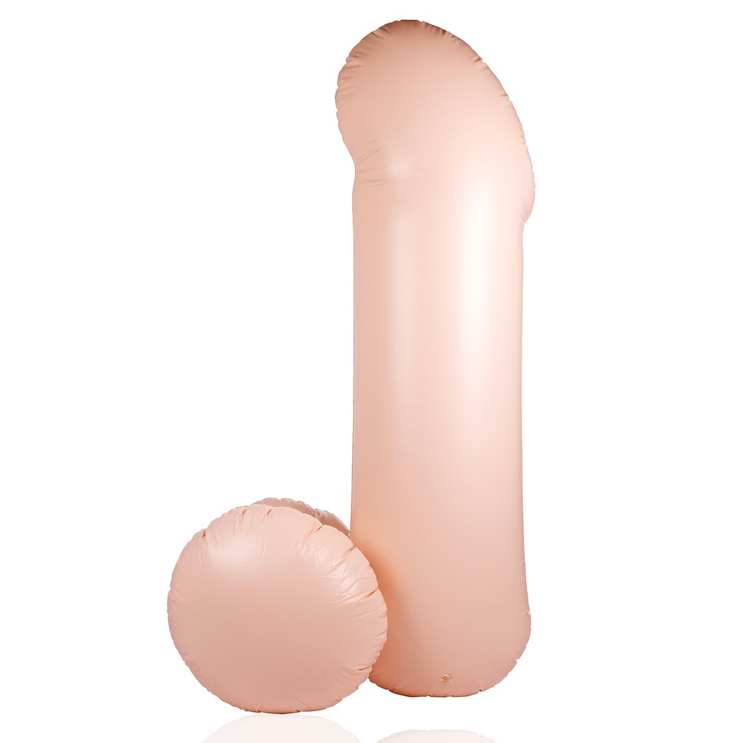 Gigantische Opblaasbare Penis 140 cm - Huidkleurig - EroticToyzFeestartikelenS - Line by Shots