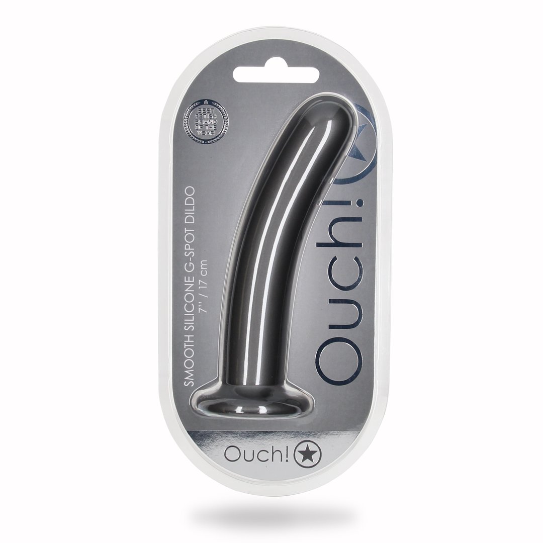 Gladde Silicone G - spot Dildo - 17 cm met Sterke Zuignap - EroticToyzSiliconen Dildo'sOuch! by Shots