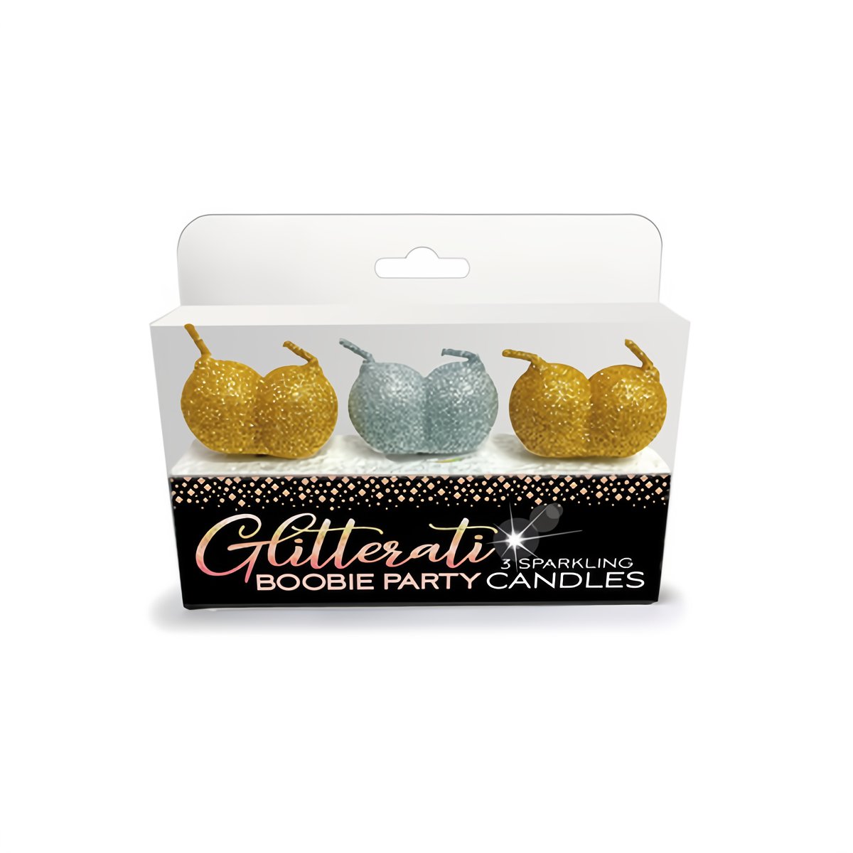Glitterati Boobie Candle Set - EroticToyzProducten,Grappige Erotische Gadgets,Kaarsen,,GeslachtsneutraalLittle Genie Productions