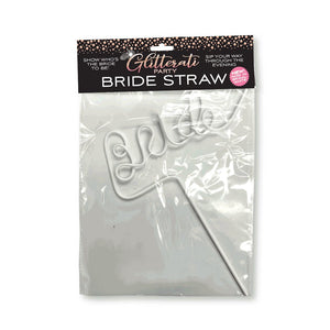 Glitterati Bride Straw - White - EroticToyzProducten,Grappige Erotische Gadgets,Vrijgezellenfeest,,VrouwelijkLittle Genie Productions