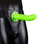 Glow in the Dark Textured Curved Hollow Strap - 20 cm - EroticToyzProducten,Toys,Toys voor Koppels,Voorbinddildo's,Dildos,Voorbinddildo's,Hol,,GeslachtsneutraalOuch! by Shots