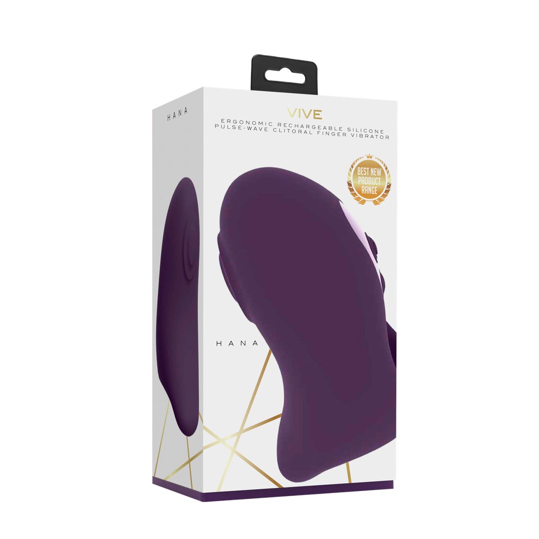 Hana - Pulse Wave Finger Vibrator - Purple - EroticToyzProducten,Toys,Vibrators,Vingervibrator,,VrouwelijkVIVE by Shots