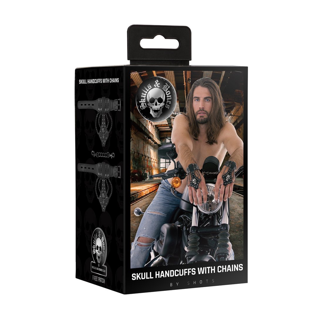 Handcuffs with Skulls and Chains - EroticToyzProducten,Toys,Fetish,Boeien,Handboeien,Outlet,,GeslachtsneutraalOuch! by Shots