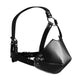 Head Harness with Mouth Cover and Solid Ball Gag - Black - EroticToyzProducten,Toys,Fetish,Gags,Maskers,Gezichtsmasker,,Ouch! by Shots