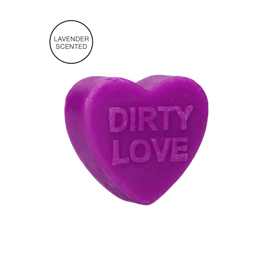 Heart Soap - Dirty Love - Lavender Scented - EroticToyzProducten,Grappige Erotische Gadgets,Zeep,Outlet,,GeslachtsneutraalS - Line by Shots