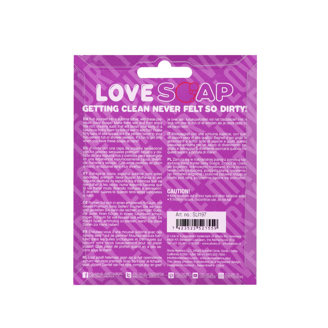 Heart Soap - Dirty Love - Lavender Scented - EroticToyzProducten,Grappige Erotische Gadgets,Zeep,Outlet,,GeslachtsneutraalS - Line by Shots