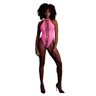 High - Cut Body - EroticToyzProducten,Lingerie,Lingerie voor Haar,Bodysuits Teddies,,Ouch! by Shots