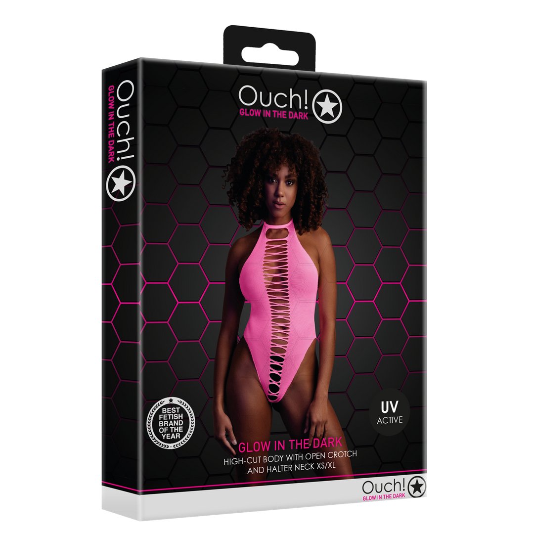 High - Cut Body - EroticToyzProducten,Lingerie,Lingerie voor Haar,Bodysuits Teddies,,Ouch! by Shots