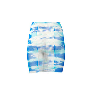 High - Waist Fishnet Skirt and Dazzling Cleavage Bling Sticker - One Size - Multicolor - EroticToyzProducten,Lingerie,Lingerie voor Haar,Rokjes,,VrouwelijkLe Désir by Shots