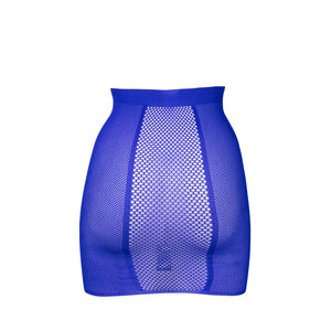 High - Waist Fishnet Skirt - One Size - Blue - EroticToyzProducten,Lingerie,Lingerie voor Haar,Rokjes,,VrouwelijkLe Désir by Shots