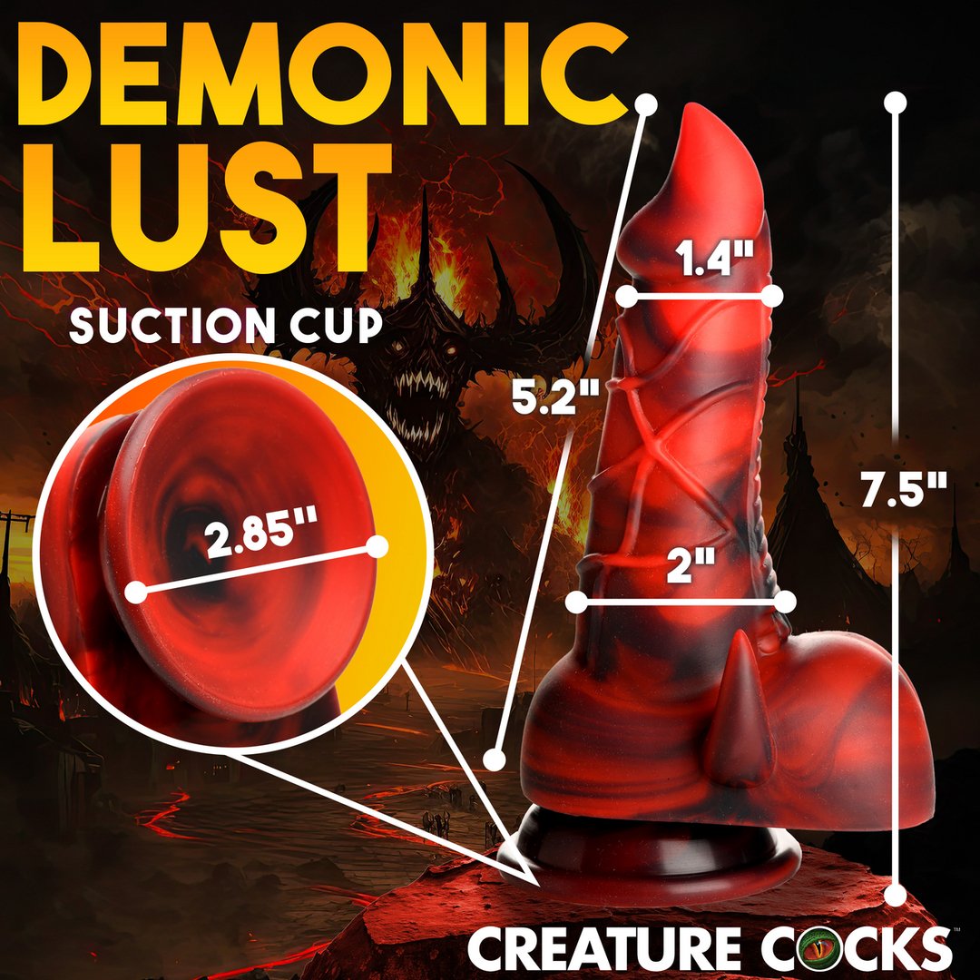 Horny Devil - Demon Silicone Dildo - Red - EroticToyzProducten,Toys,Dildos,Niet - Fallische Dildo's,Nieuwe Producten,,GeslachtsneutraalXR Brands