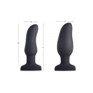 Inflatable Curved Vibrating Silicone Butt Plug - EroticToyzProducten,Toys,Anaal Toys,Buttplugs Anale Dildo's,Buttplugs Anale Dildo's Vibrerend,Dildos,Opblaasbaar,,GeslachtsneutraalXR Brands