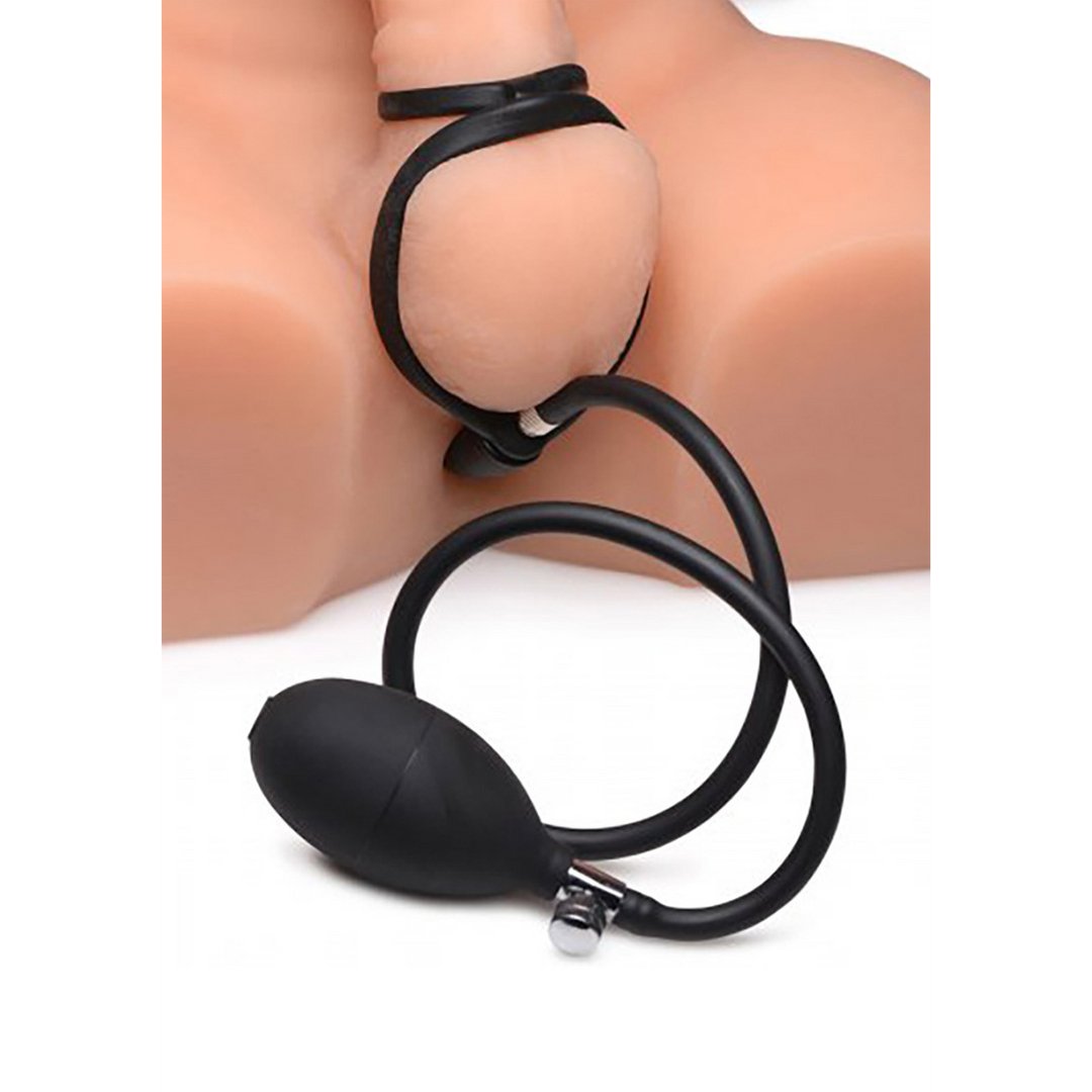 Inflatable Silicone Anal Plug + Cock and Ball Ring - EroticToyzProducten,Toys,Anaal Toys,Buttplugs Anale Dildo's,Buttplugs Anale Dildo's Niet Vibrerend,Dildos,Opblaasbaar,Toys voor Mannen,Cockringen,Ball Straps,,MannelijkXR Brands