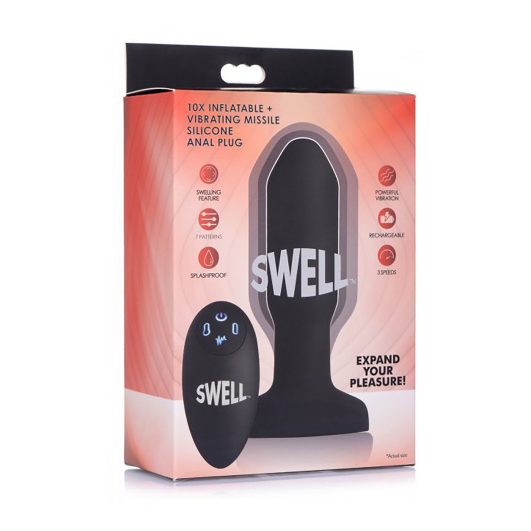 Inflatable Vibrating Silicone Butt Plug - EroticToyzProducten,Toys,Anaal Toys,Buttplugs Anale Dildo's,Buttplugs Anale Dildo's Vibrerend,Dildos,Opblaasbaar,,GeslachtsneutraalXR Brands
