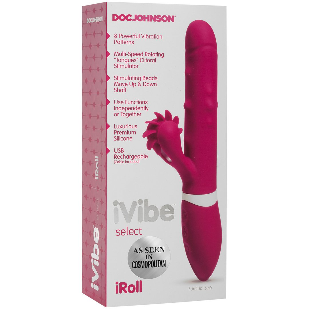 iRoll - Rabbit Vibrator - EroticToyzProducten,Toys,Vibrators,Rabbit Vibrators,,GeslachtsneutraalDoc Johnson