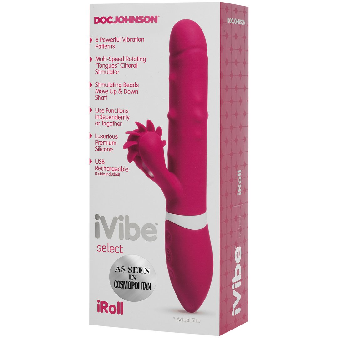 iRoll - Rabbit Vibrator - EroticToyzProducten,Toys,Vibrators,Rabbit Vibrators,,GeslachtsneutraalDoc Johnson