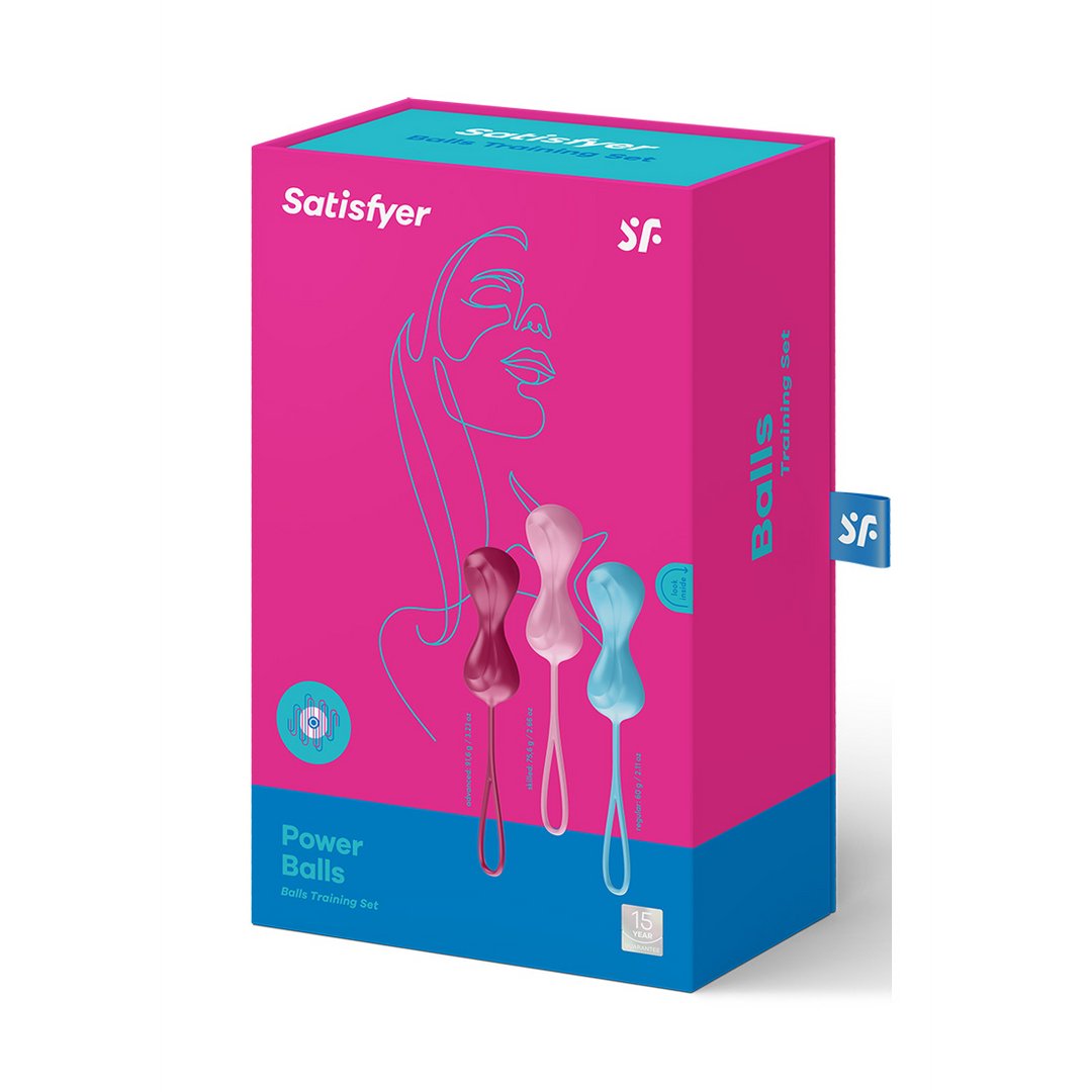 Kegel Balls Trainingsset - 3 Stuks Turquoise/Rood/Roze - EroticToyzVaginale ballen Ben Wa - ballenSatisfyer