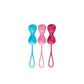 Kegel Balls Trainingsset - 3 Stuks Turquoise/Rood/Roze - EroticToyzVaginale ballen Ben Wa - ballenSatisfyer