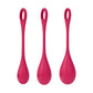 Kegelballetjes Set - Rood - EroticToyzProducten,Toys,Sexuele Training,Vaginale ballen Ben Wa - ballen,,GeslachtsneutraalSatisfyer