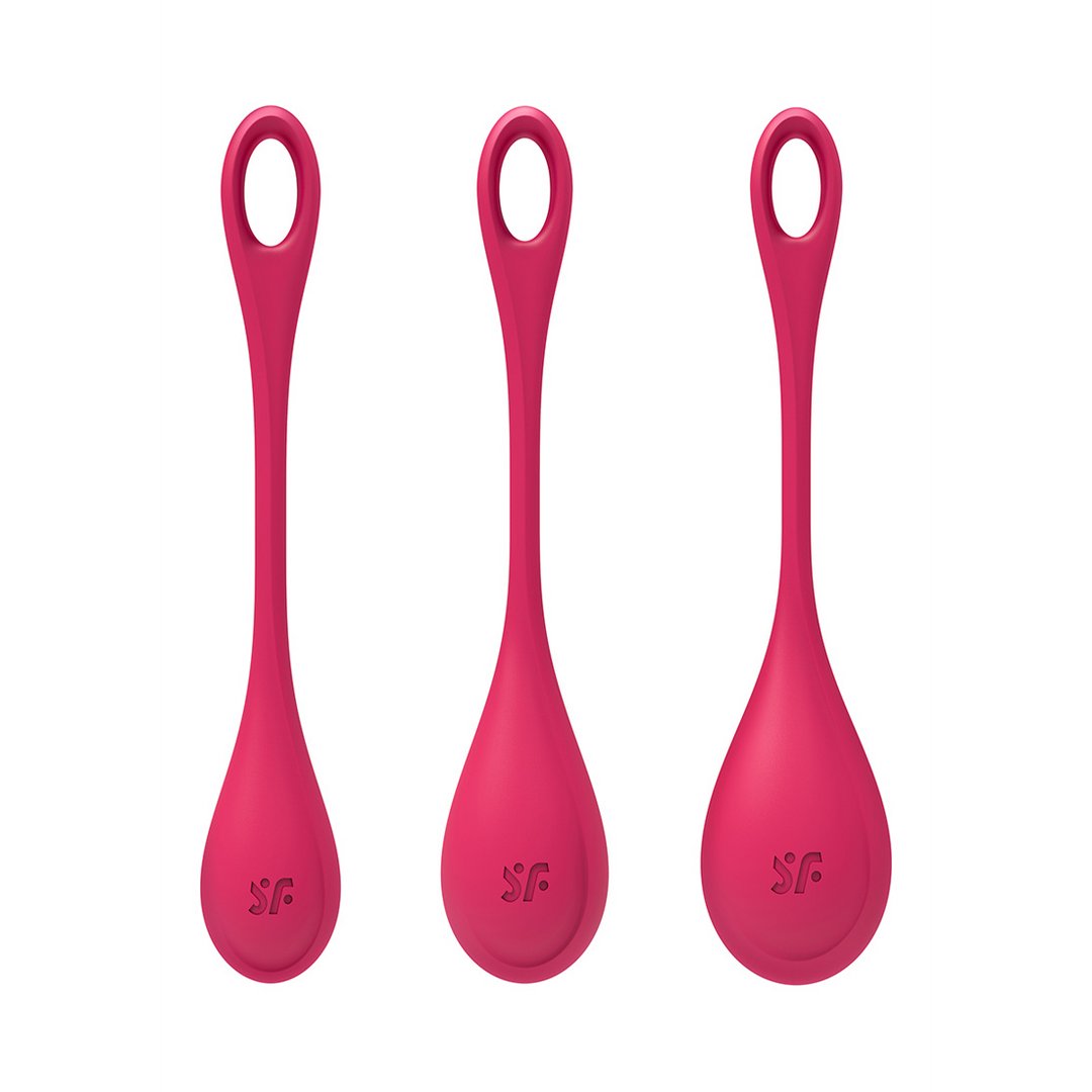 Kegelballetjes Set - Rood - EroticToyzProducten,Toys,Sexuele Training,Vaginale ballen Ben Wa - ballen,,GeslachtsneutraalSatisfyer