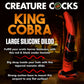 King Cobra Dildo 36 cm – Rood/Zwart – Met Zuignap - EroticToyzNiet - Fallische Dildo'sXR Brands