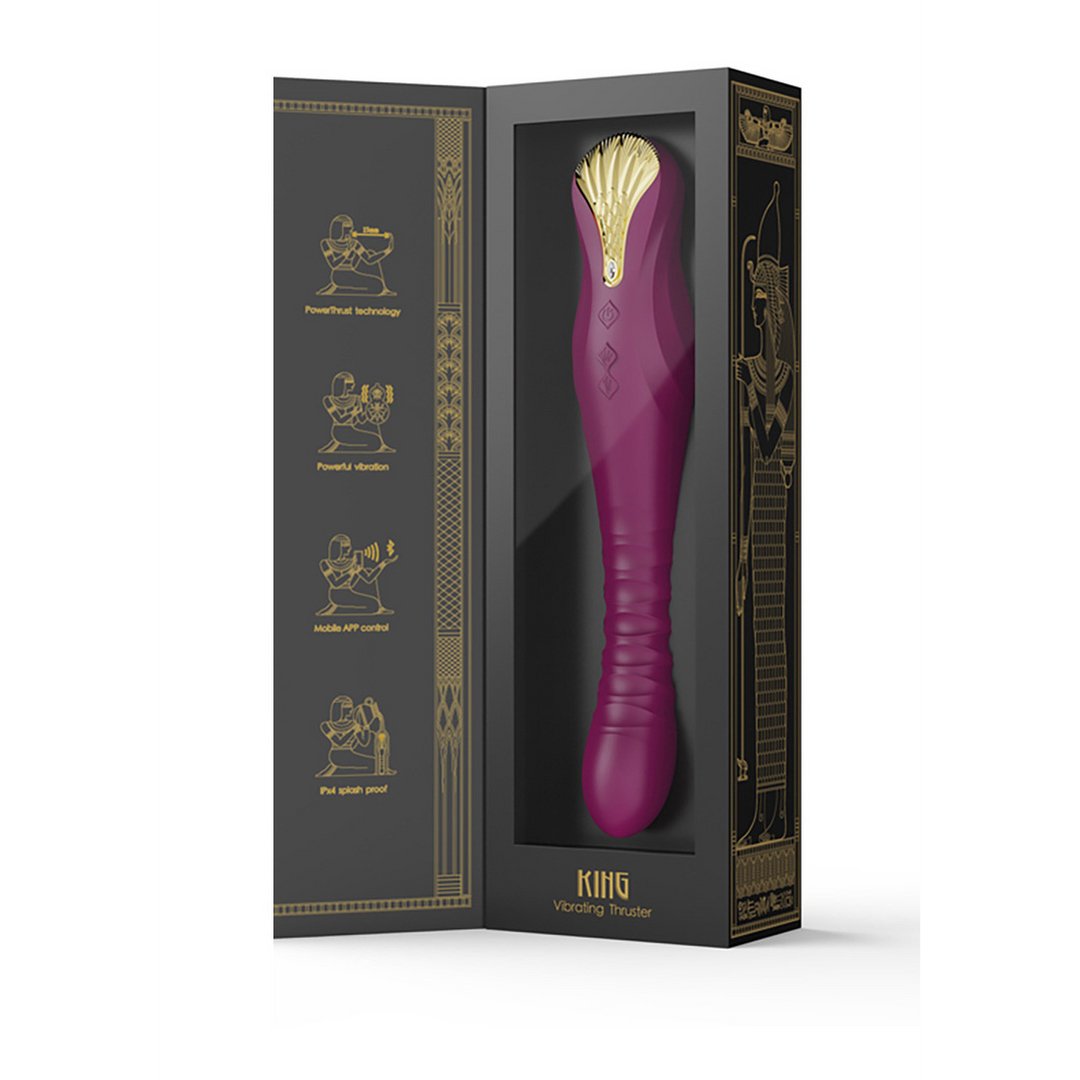 King - Power Thrust Vibrator - EroticToyzProducten,Toys,Vibrators,Luxe Vibrator,Thrusting Vibrators,,VrouwelijkZalo