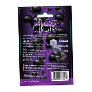 Kinky Nights - Sexy Dice - EroticToyzProducten,Grappige Erotische Gadgets,Spelletjes,Dobbelstenen,,GeslachtsneutraalAdult Games