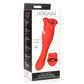 Kiss and Tell Pro - Dual - Ended Kissing Vibrator - Red - EroticToyzProducten,Toys,Vibrators,Clitoris Stimulator,Lay - on Vibrator,G - Spot Vibrator,Nieuwe Producten,,GeslachtsneutraalXR Brands