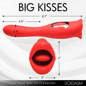 Kiss and Tell Pro - Dual - Ended Kissing Vibrator - Red - EroticToyzProducten,Toys,Vibrators,Clitoris Stimulator,Lay - on Vibrator,G - Spot Vibrator,Nieuwe Producten,,GeslachtsneutraalXR Brands