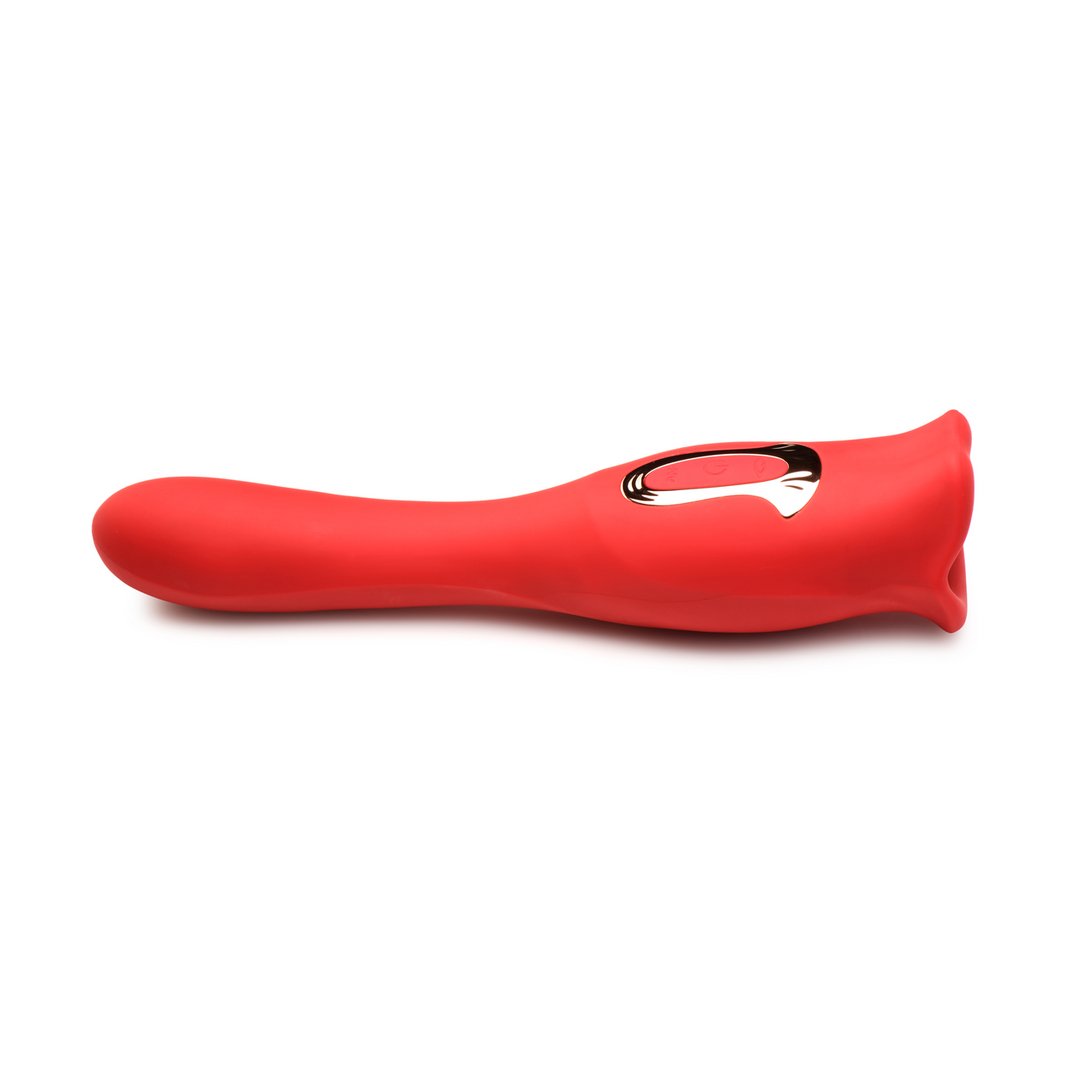 Kiss and Tell Pro - Dual - Ended Kissing Vibrator - Red - EroticToyzProducten,Toys,Vibrators,Clitoris Stimulator,Lay - on Vibrator,G - Spot Vibrator,Nieuwe Producten,,GeslachtsneutraalXR Brands