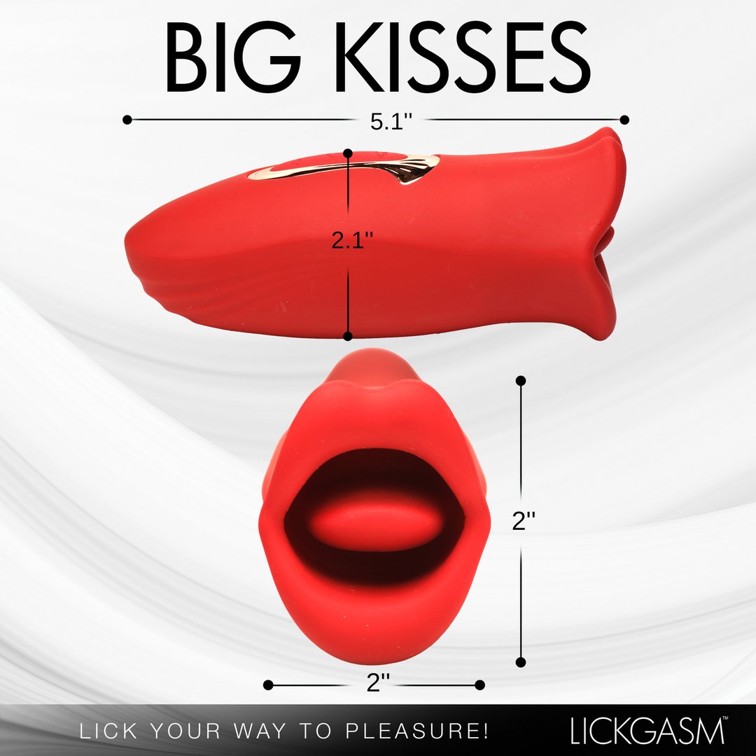 Kiss and Tell - Silicone Kissing and Vibrating Clitoral Stimulator - Red - EroticToyzProducten,Toys,Vibrators,Clitoris Stimulator,Lay - on Vibrator,Binnenkort Verwacht,,GeslachtsneutraalXR Brands