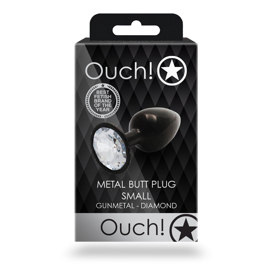 Kleine Ronde Gem Buttplug - Metalen Oppervlak en Edelsteen Basis - EroticToyzButtplugs Anale Dildo's Niet VibrerendOuch! by Shots