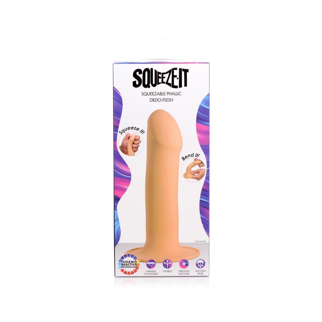 Knijpbare Fallische Dildo met Zuigbasis - Harnas Compatibel & Lichaamsveilig - EroticToyzProducten,Toys,Dildos,Realistische Dildo's,,GeslachtsneutraalXR Brands