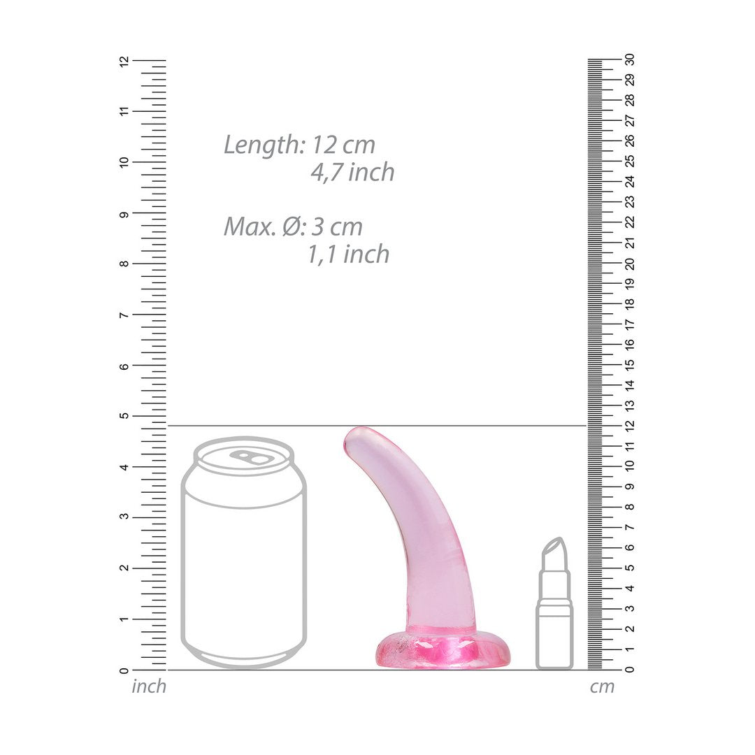 Kristalheldere Dildo - 11,5 cm - Ftalaatvrij en Lichaamsveilig - EroticToyzProducten,Toys,Dildos,Realistische Dildo's,,GeslachtsneutraalRealRock by Shots