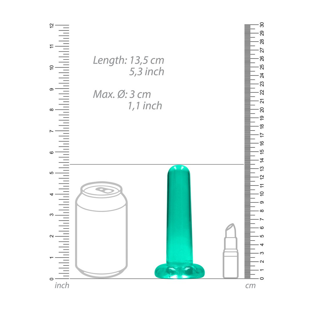 Kristalheldere Dildo - 13,5 cm - Geschikt voor Anaal en Vaginaal Gebruik - EroticToyzProducten,Toys,Dildos,Realistische Dildo's,,GeslachtsneutraalRealRock by Shots