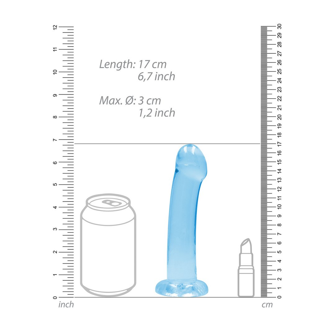 Kristalheldere Dildo - 17 cm - Anaal en Vaginaal Gebruik - EroticToyzProducten,Toys,Dildos,Realistische Dildo's,,GeslachtsneutraalRealRock by Shots