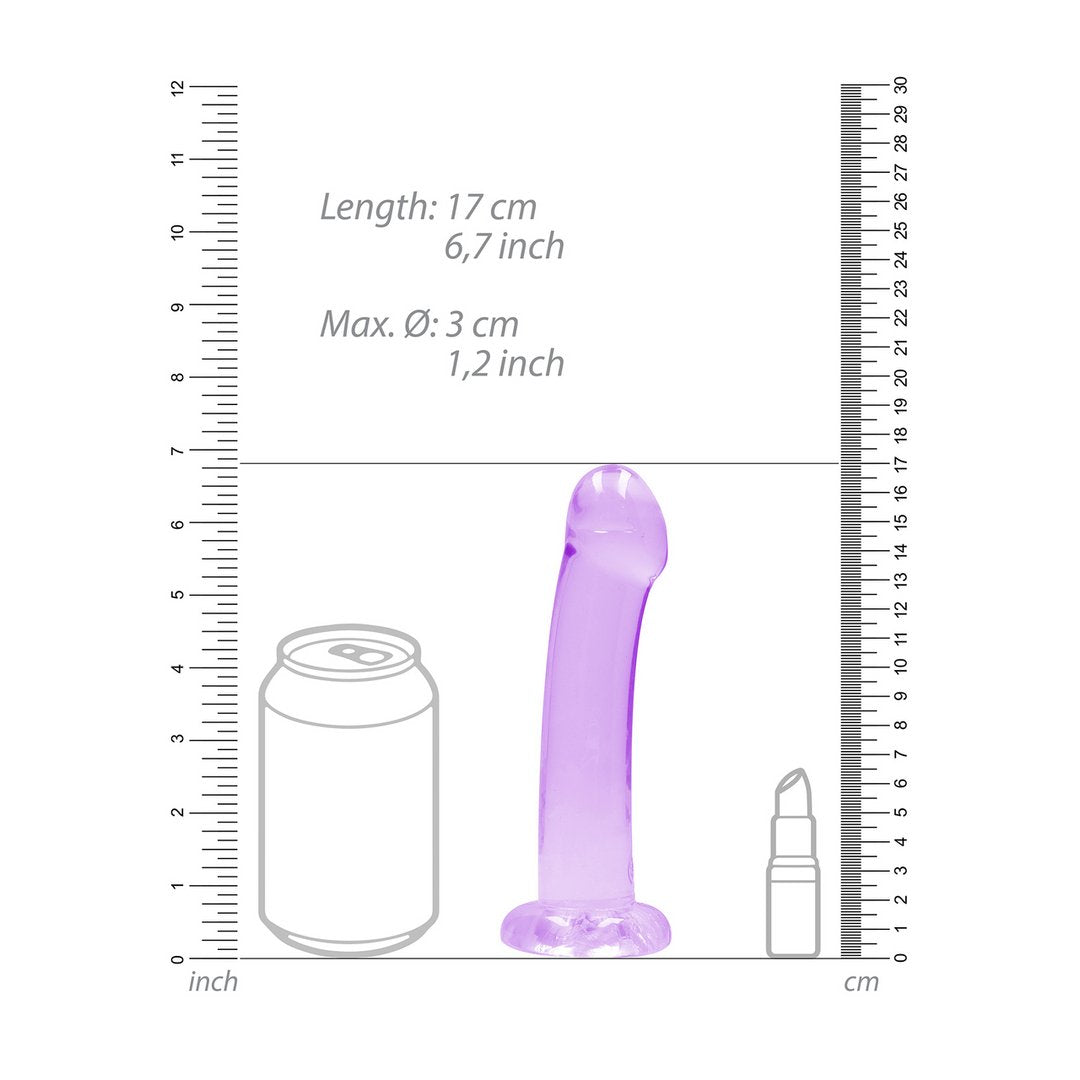 Kristalheldere Dildo - 17 cm - Ftalaatvrij en Lichaamsveilig - EroticToyzProducten,Toys,Dildos,Realistische Dildo's,,GeslachtsneutraalRealRock by Shots