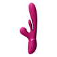 Kura - Thrusting G - Spot Vibrator with Flapping Tongue and Pulse Wave Stimulator - Pink - EroticToyzProducten,Toys,Vibrators,Airpulse - Vibrator,Rabbit Vibrators,Thrusting Vibrators,,VrouwelijkVIVE by Shots