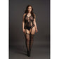 Lace Suspender Bodystocking - Plus Size - EroticToyzProducten,Lingerie,Lingerie voor Haar,Bodystockings,Queen size,,VrouwelijkLe Désir by Shots