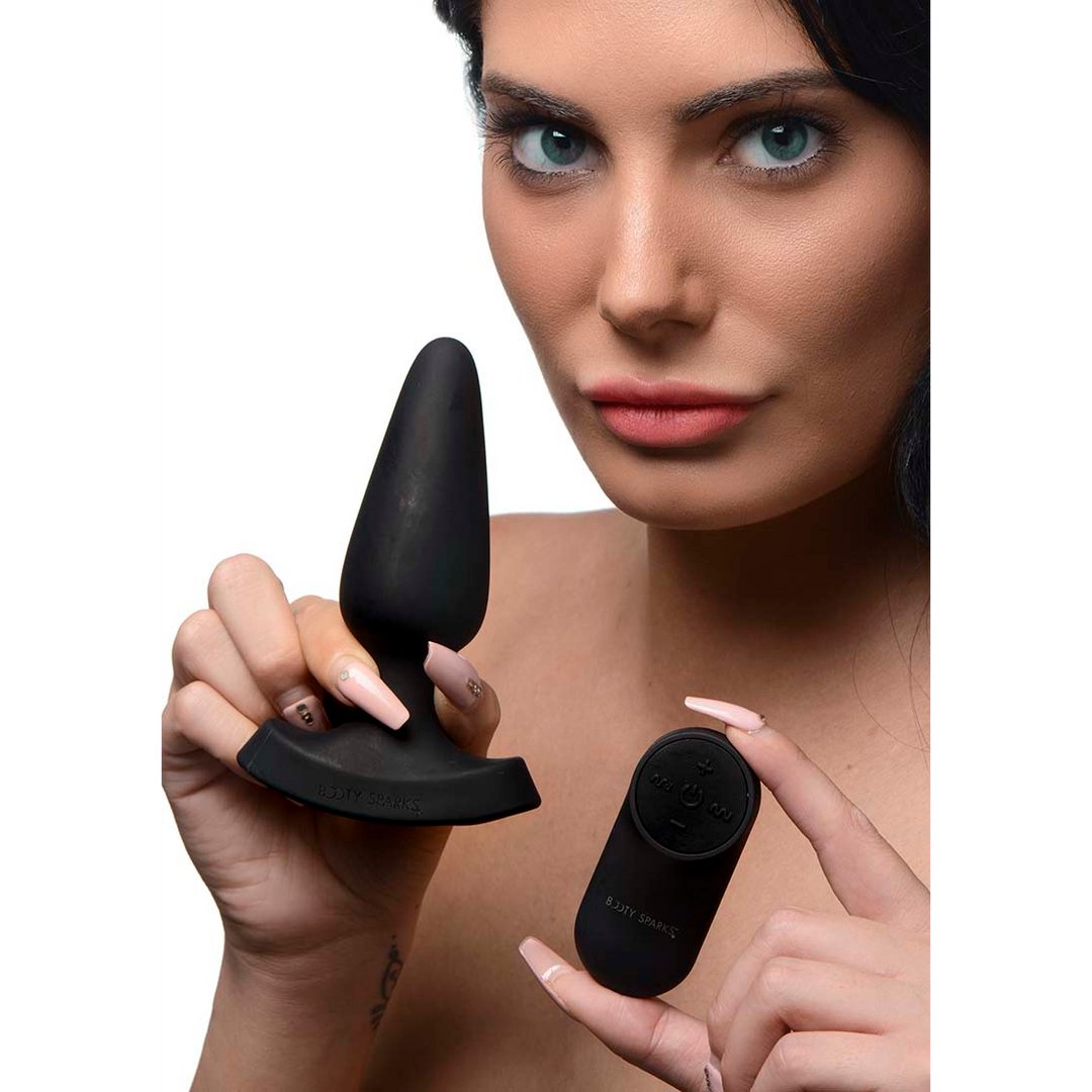 Laser Fuck Me - Butt Plug with Remote Control - Medium - EroticToyzProducten,Toys,Anaal Toys,Buttplugs Anale Dildo's,Buttplugs Anale Dildo's Vibrerend,,XR Brands