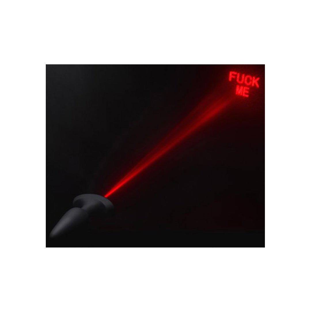 'Laser Hart Butt Plug met Afstandsbediening - Zwart/Rood, 12 cm' - EroticToyzButtplugs Anale Dildo's VibrerendXR Brands