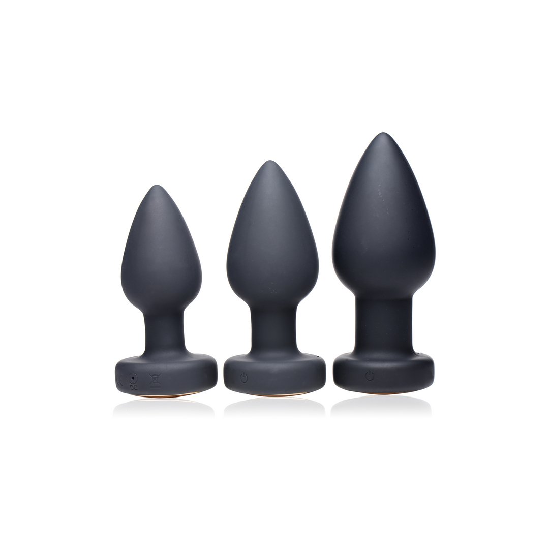 'LED Vibrating Silicone Butt Plug Groot - Multi - Color' - EroticToyzButtplugs Anale Dildo's VibrerendXR Brands