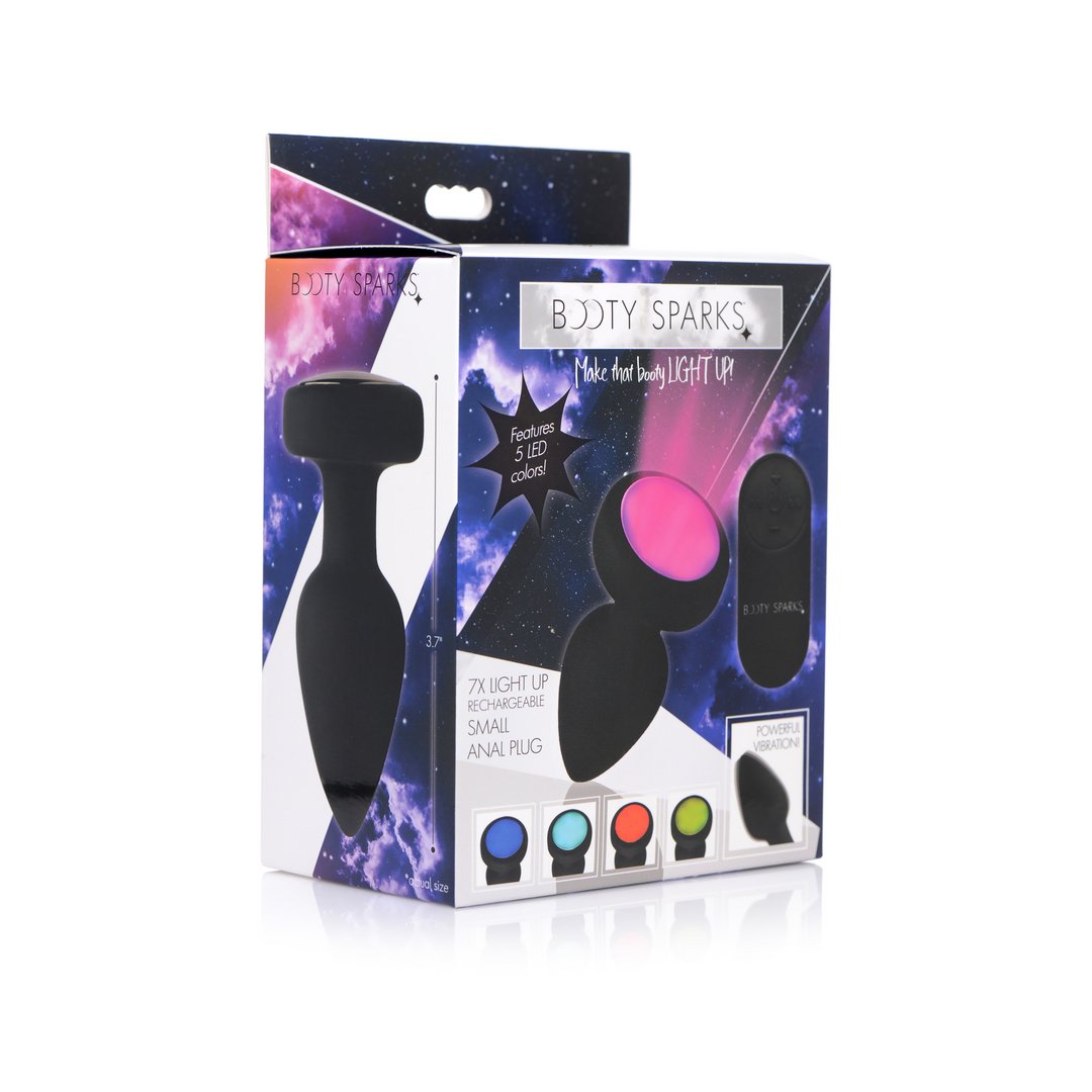 'LED Vibrerende Siliconen Butt Plug 7 Standen - Veranderende Kleuren' - EroticToyzButtplugs Anale Dildo's VibrerendXR Brands