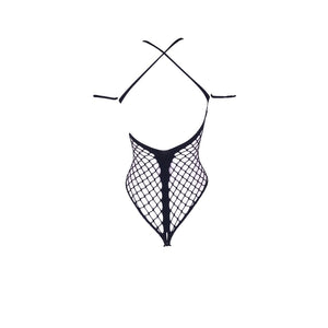 Leda XIII - Body with Crossed Neckline and Off Shoulder Straps - One Size - EroticToyzProducten,Lingerie,Lingerie voor Haar,Bodysuits Teddies,,VrouwelijkLe Désir by Shots