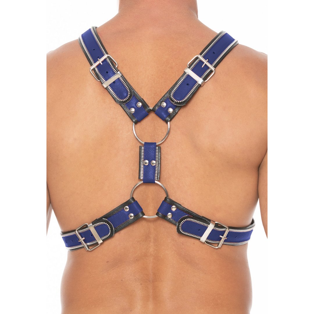 Leren Harnas Met O - Ringen - XL - EroticToyzHarnassenOuch! by Shots