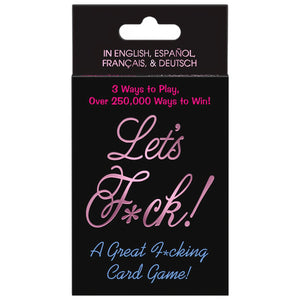 Let's F*ck Card Game - EroticToyzProducten,Grappige Erotische Gadgets,Spelletjes,Kaartspellen,,GeslachtsneutraalKheper Games