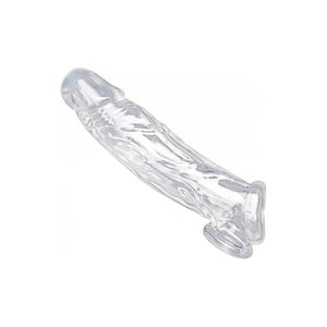 Levensechte Transparante Penis Sleeve en Ballstretcher - EroticToyzProducten,Toys,Toys voor Mannen,Ball Straps,Penis Sleeve,,MannelijkXR Brands